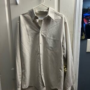 Ted Baker Men's Light Beige Button-Down Shirt